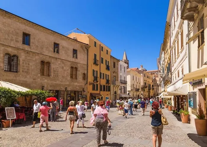 Piazza Civica, Centro Storico Con Wi-fi E Aria Condizionata アルゲーロ